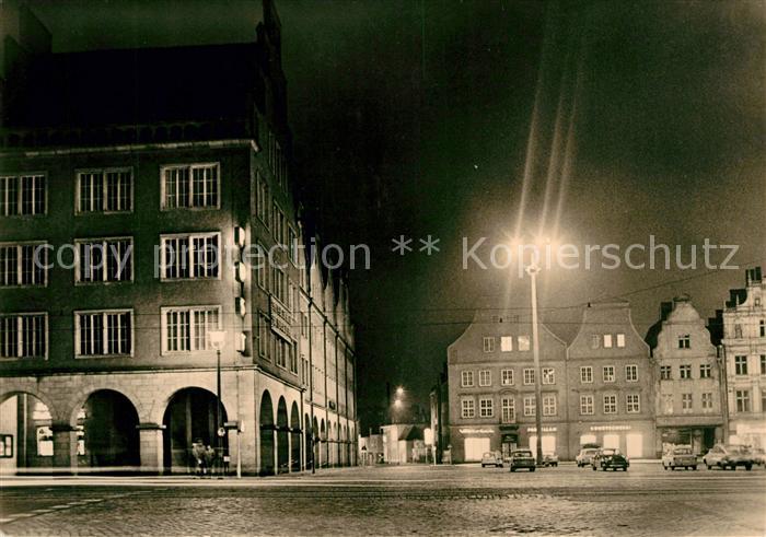 ROSTOCK  CITY Post Ernst Thaelmann Platz Nacht