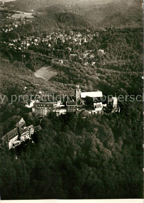 Eisenach Thueringen Fliegeraufnahme Wartburg