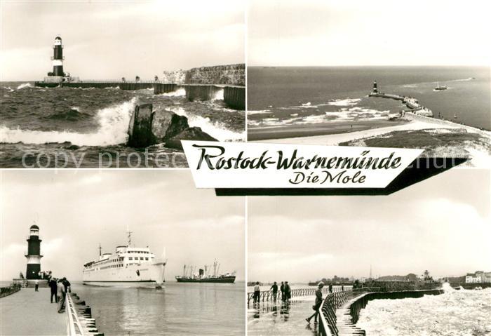 Warnemuende Ostseebad Leuchtturm Mole