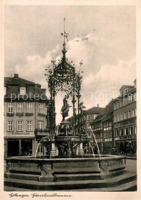 Goettingen Niedersachsen Gaenselieselbrunnen