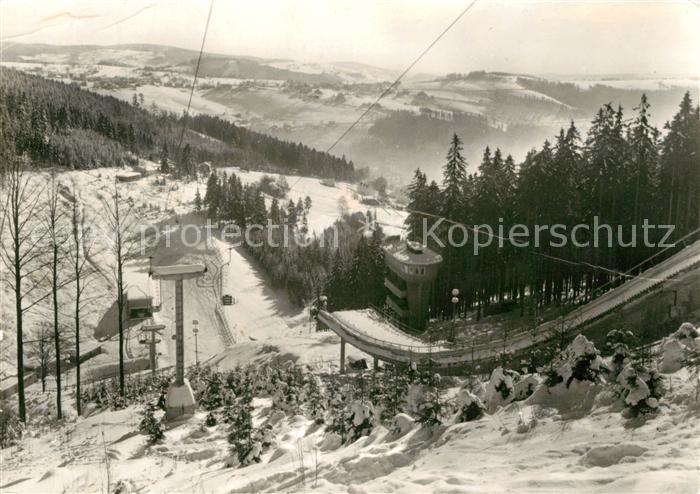 Klingenthal Vogtland Aschbergschanze Winteraufnahme