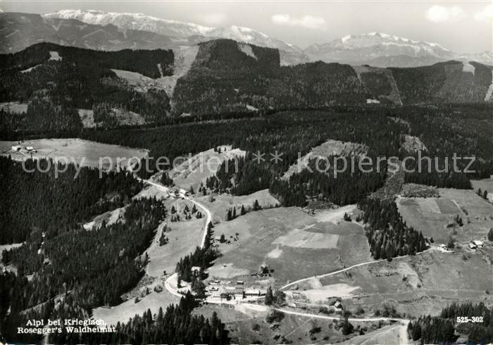Alpl Fliegeraufnahme Roseggers Waldheimat