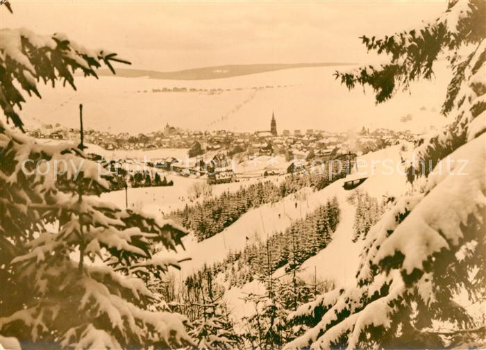 Oberwiesenthal Erzgebirge Winterlandschaft