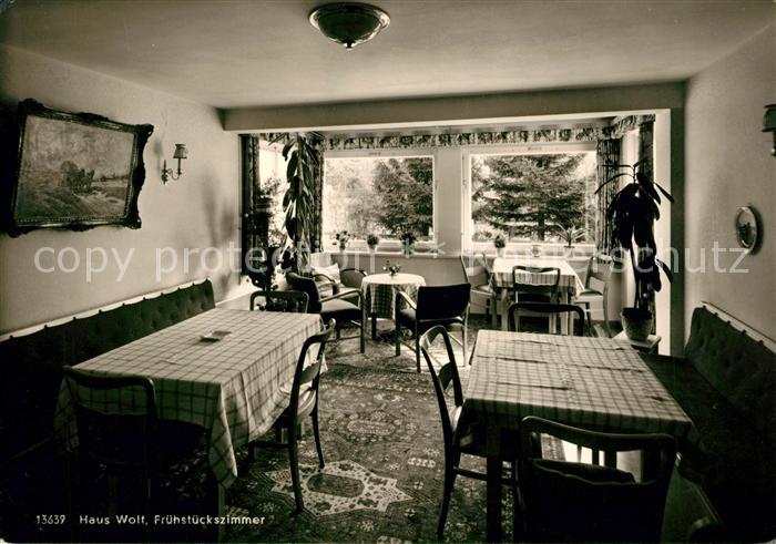 Oberstdorf Haus Wolf Fruehstueckszimmer