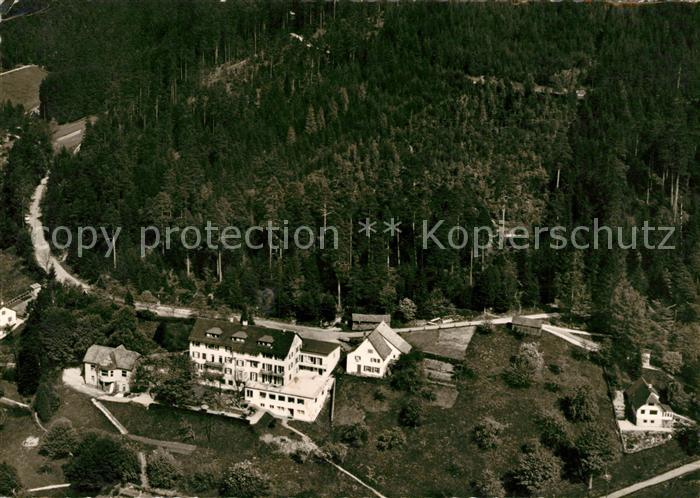 Baiersbronn Schwarzwald Fliegeraufnahme Erholungsheim Schoenblick