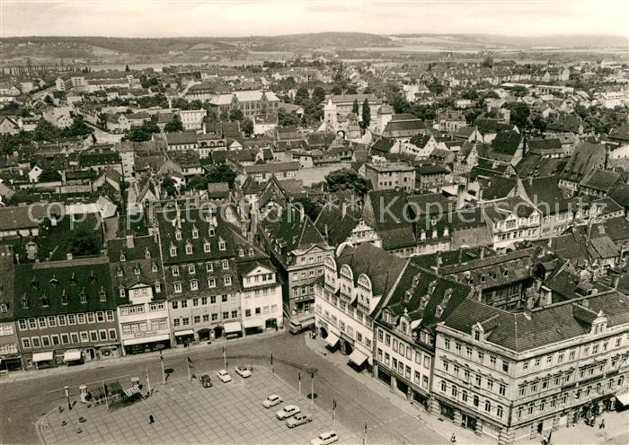 Naumburg Saale Blick von Wenzelskirche auf den Wilhelm-Pieck-Platz