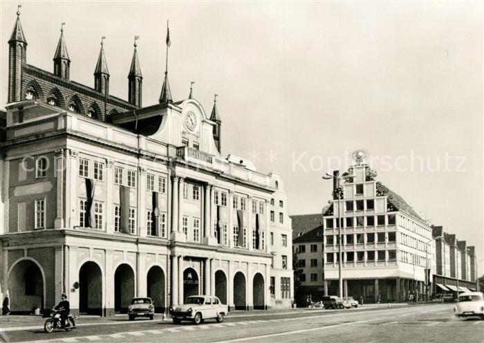 ROSTOCK  CITY Rathaus udn Haus Sonne