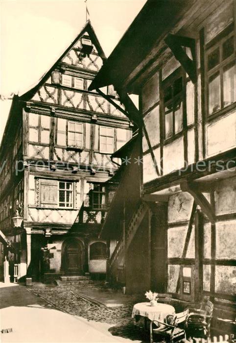 Meiningen Thueringen Fachwerk in Georgenstrasse Buehnersches Hinterhaus