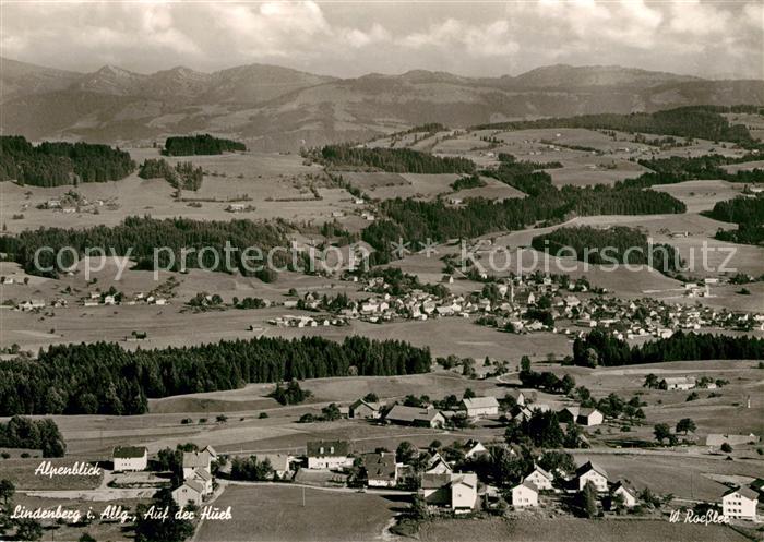 Lindenberg Allgaeu Fliegeraufnahme Fremdenheim Alpenblick