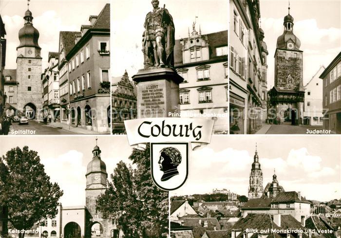 Coburg Spitaltor Judentor Ketschentor Prinz-Albert-Denkmal Veste