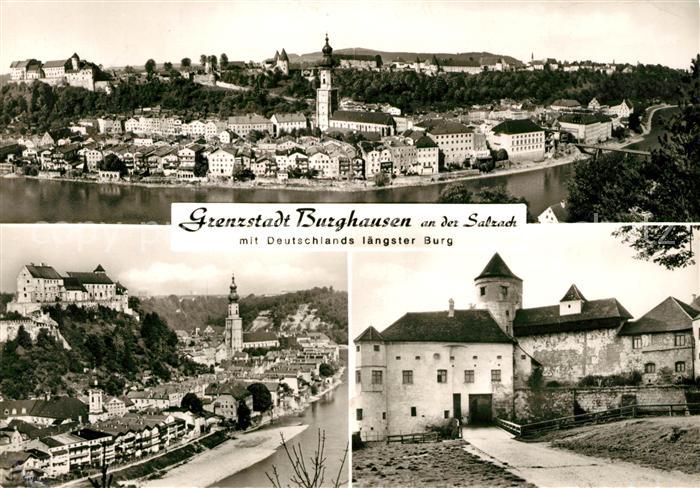 Burghausen Salzach Grenzstadt Deutschlands laengste Burg