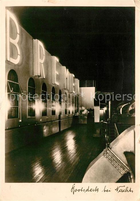 BREMEN  CITY Bootsdeck bei Nache Bremen-Express