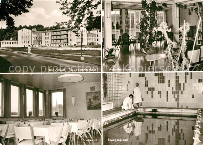 Bad Abbach Rheumakrankenhaus Bewegungsbad Speisesaal Aufenthaltsraum