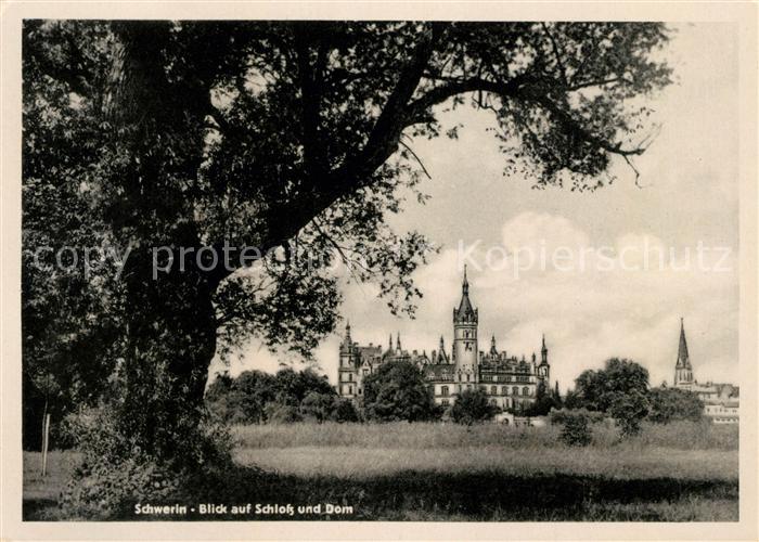 Schwerin Mecklenburg Schloss und Dom