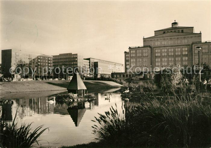 LEIPZIG Sachsen Messestadt Opernhaus und Georgi Ring
