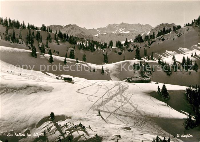 Allgaeu Region Fliegeraufnahme am Falken