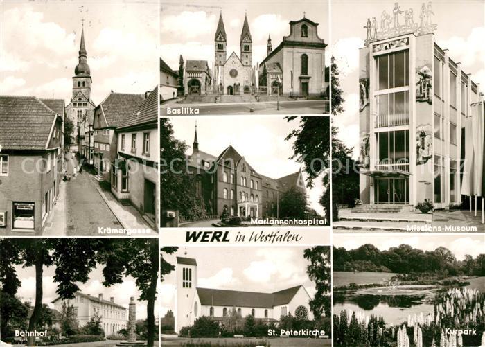 Werl Westfalen Basilika Missions-Museum Kurpark Kraemergasse Mariannenhospital