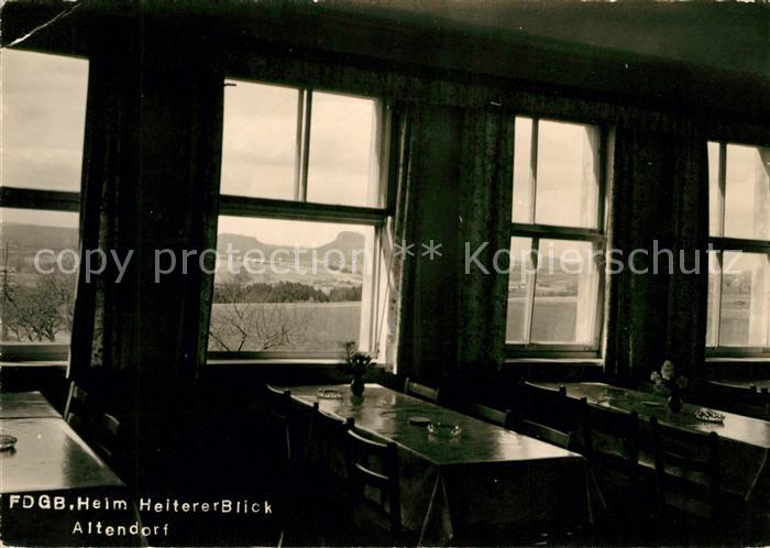 Altendorf Bad Schandau FDGB Heim Heiterer Blick Speisesaal