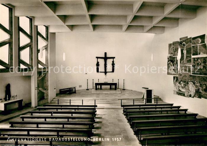 BERLIN  CITY St. Ansgar.Kirche Internationale Bauaustellung 1957