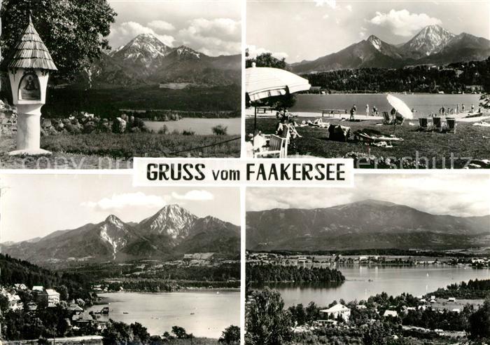 Faakersee Fliegeraufnahme Badestelle