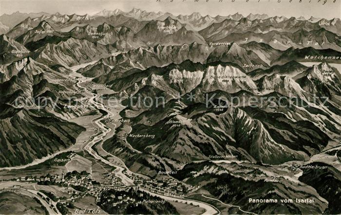 Isartal Panoramakarte