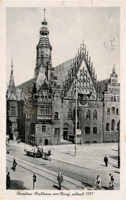 Breslau Niederschlesien Rathaus am Ring NZ3
