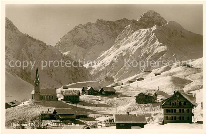 Hirschegg Kleinwalsertal Vorarlberg Widdertein Winterlandschaft