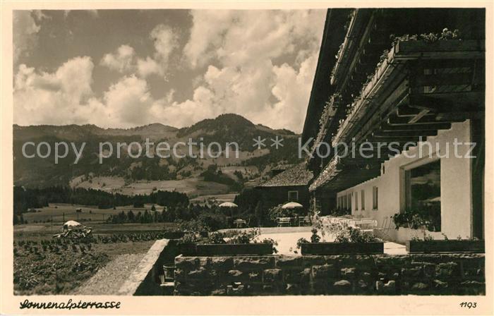 Sonthofen Oberallgaeu Sonnenalpterrasse