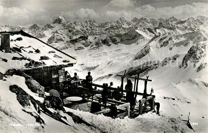Nebelhornhaus Winterpanorama