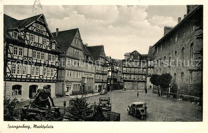 Spangenberg Hessen Marktplatz Fachwerk