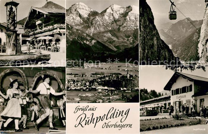Ruhpolding Panorama Kurhaus Rauschbergbahn Dorfplatz