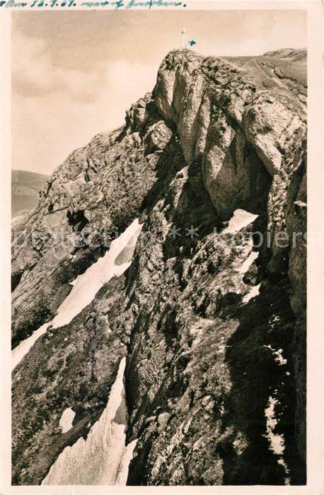 Oberstaufen Oberallgaeu Bayern Allgaeuer Alpen Gipfel Hochgrat