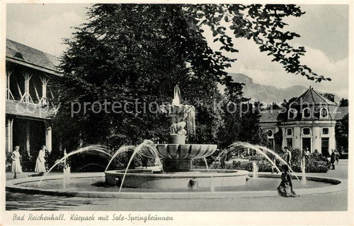 Bad Reichenhall Kurpark Sole Springbrunnen