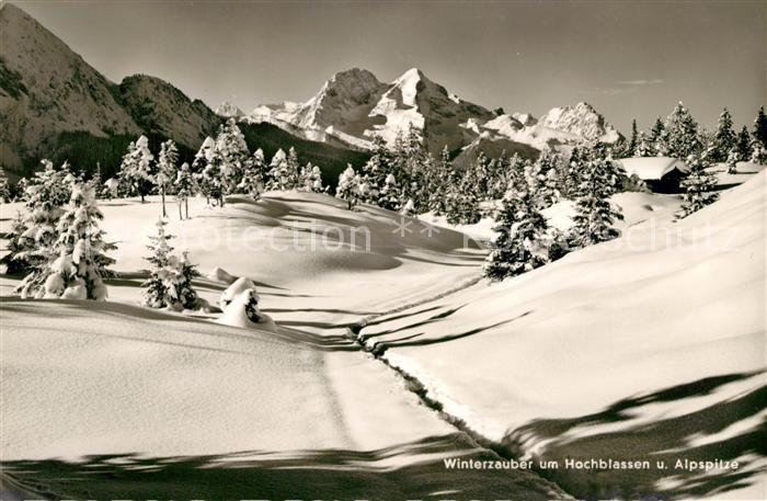 Alpspitze Hochblassen Winterlandschaft