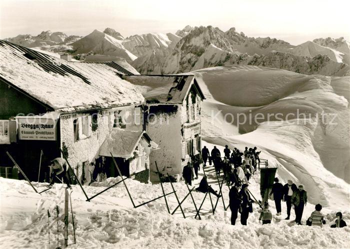 Oberstdorf Berggasthaus Edmund Probsthaus Winter