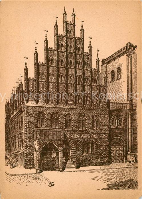 HANNOVER  CITY Baudenkmaeler Zeichnung Goy