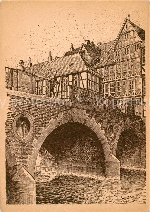 HANNOVER  CITY Baudenkmaeler Zeichnung Goy