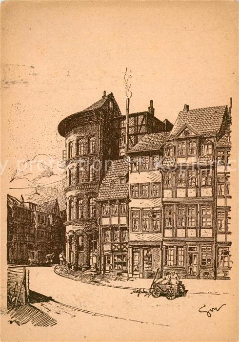 HANNOVER  CITY Baudenkmaeler Zeichnung Goy