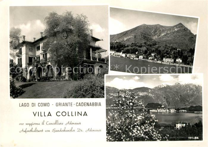 Griante Cadenabbia Lago di Como Villa Collina Aufenthaltsort Bundeskanzler Adena