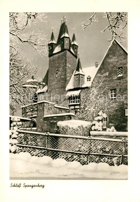 Spangenberg Hessen Schloss Winterlandschaft