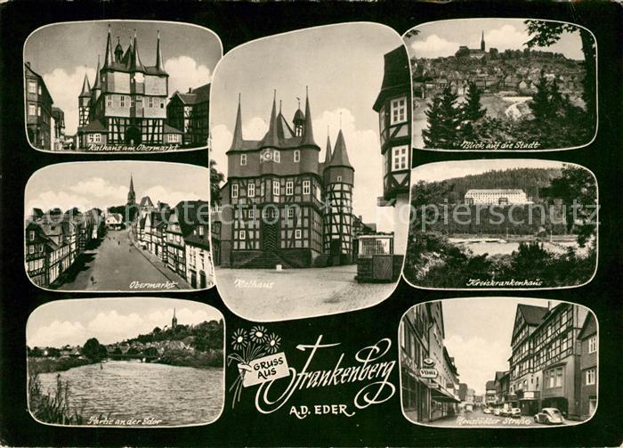 Frankenberg Eder Rathaus Obermarkt Krankenhaus