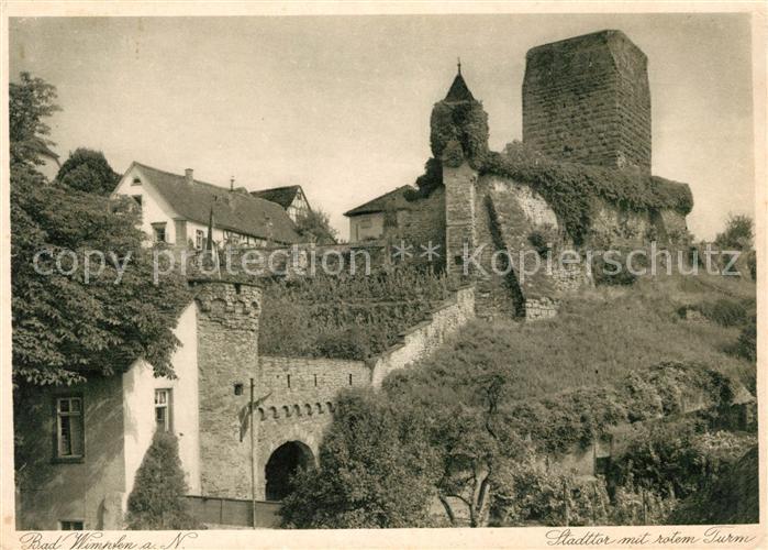 Wimpfen Bad Stadttor Rotem Turm