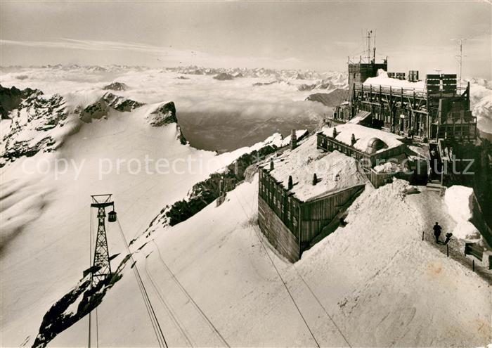 Zugspitzbahn Muenchner Haus Zugspitzgipfel Schneefernerhaus