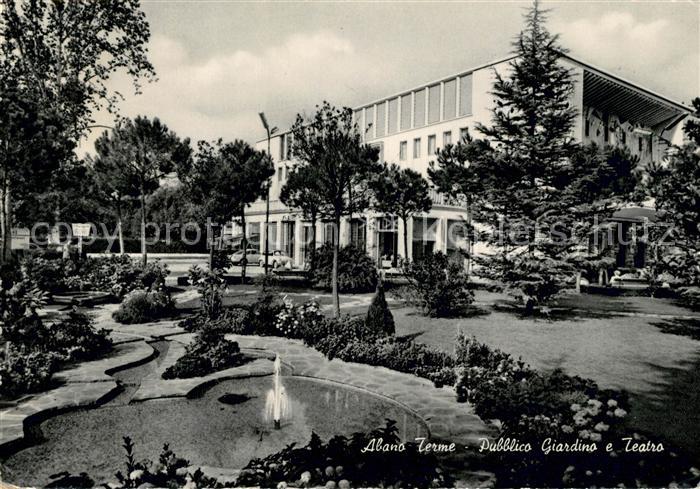 Abano Terme Pubblico Giardino Teatro