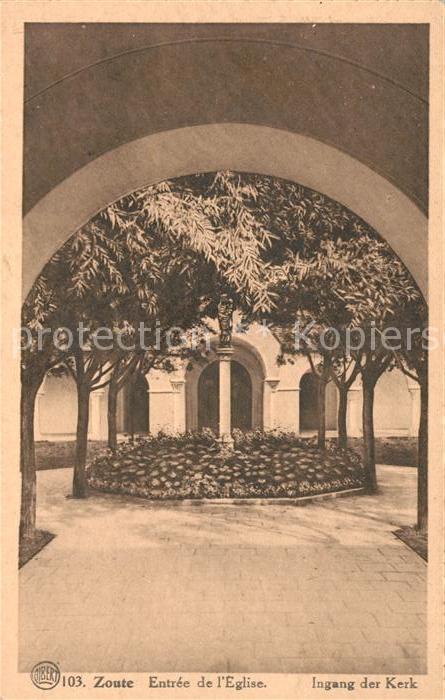 Zoute Knokke Entree de l'Eglise