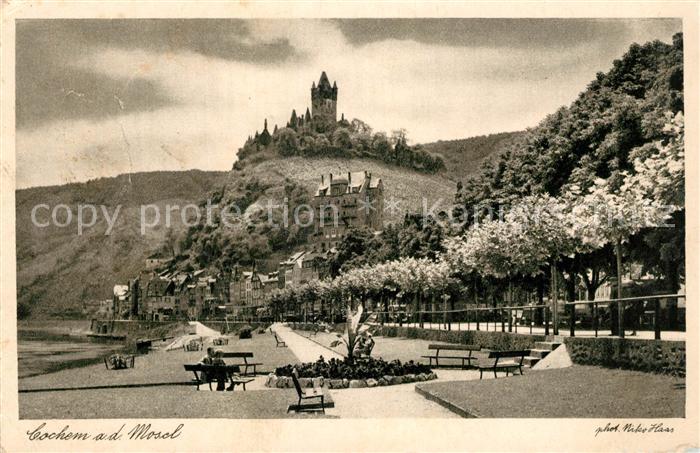 Cochem Mosel Teilansicht mit Burg