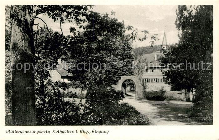 Ruedesheim Rhein Muettergenesungsheim Nothgottes Eingang