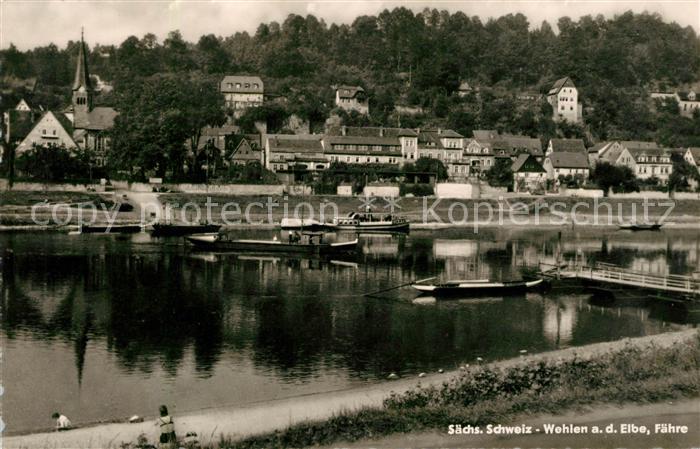 Wehlen Sachsen Elbepartie Faehre