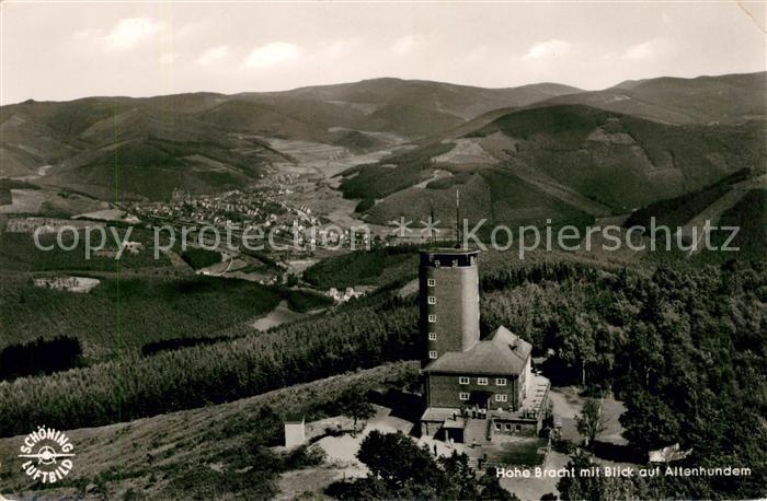 Altenhundem Aussichtsturm Hohe Bracht Fliegeraufnahme