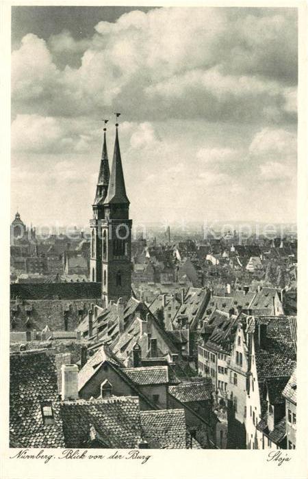 Nuernberg Blick von der Burg